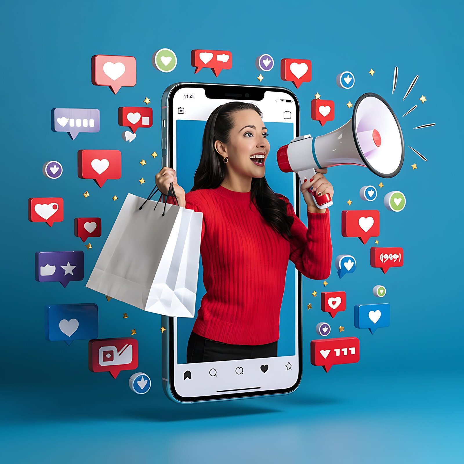 Three people are standing